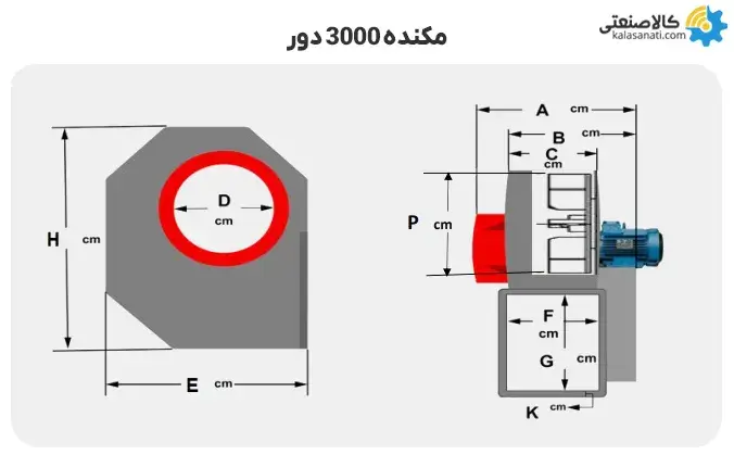 مکنده منتظری 3000 دور