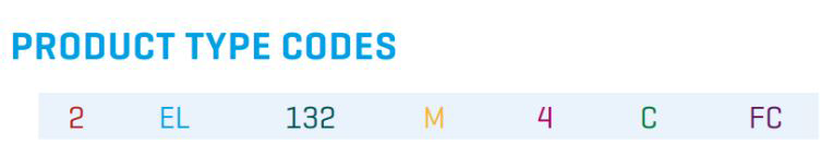 کد محصول الکتروموتور ای ال کا