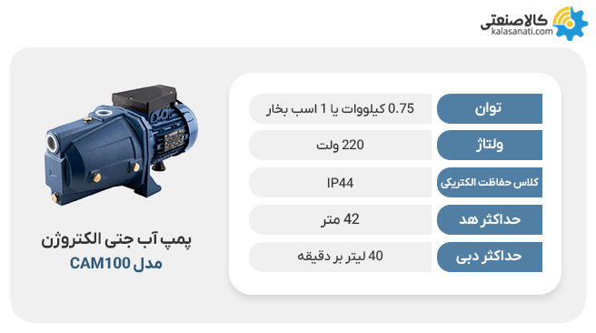 پمپ آب جتی الکتروژن