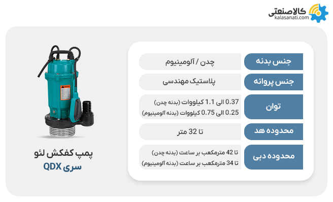 پمپ لئو کفکش سری qdx