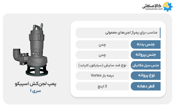 پمپ لجنکش اسپیکو مدل i