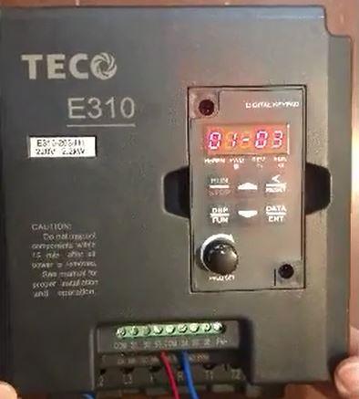 تنظیمات اینورتر تکو E310