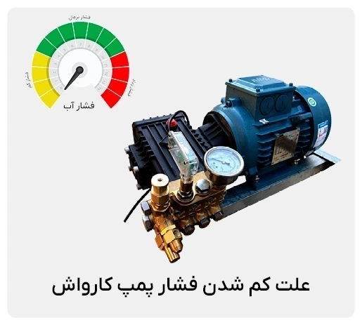 علت کم شدن فشار کارواش
