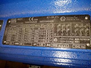 الکتروموتور ضد انفجار 110 کیلووات وگ WEG