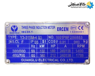 الکتروموتور ارسم گوانگلو 132KW سه فاز 