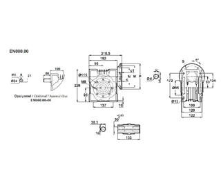 گیربکس حلزونی ایلماز کتابی سایز 80 سری EN