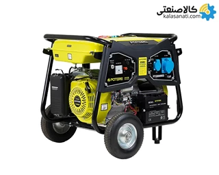 موتور برق بنزینی استارتی تکفاز 6.5 کیلووات پوتر مدل PT13000VES