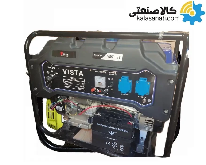 موتور برق بنزینی تکفاز 6.5 کیلووات ویستا مدل V8500ES